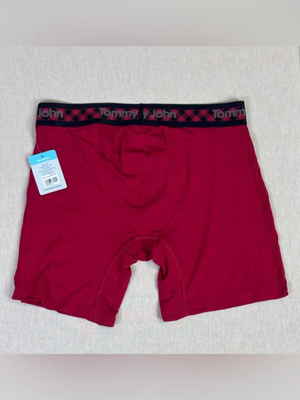 Tommy John Second Skin Boxer Briefs Red Modal Stretch Comfort NWT L